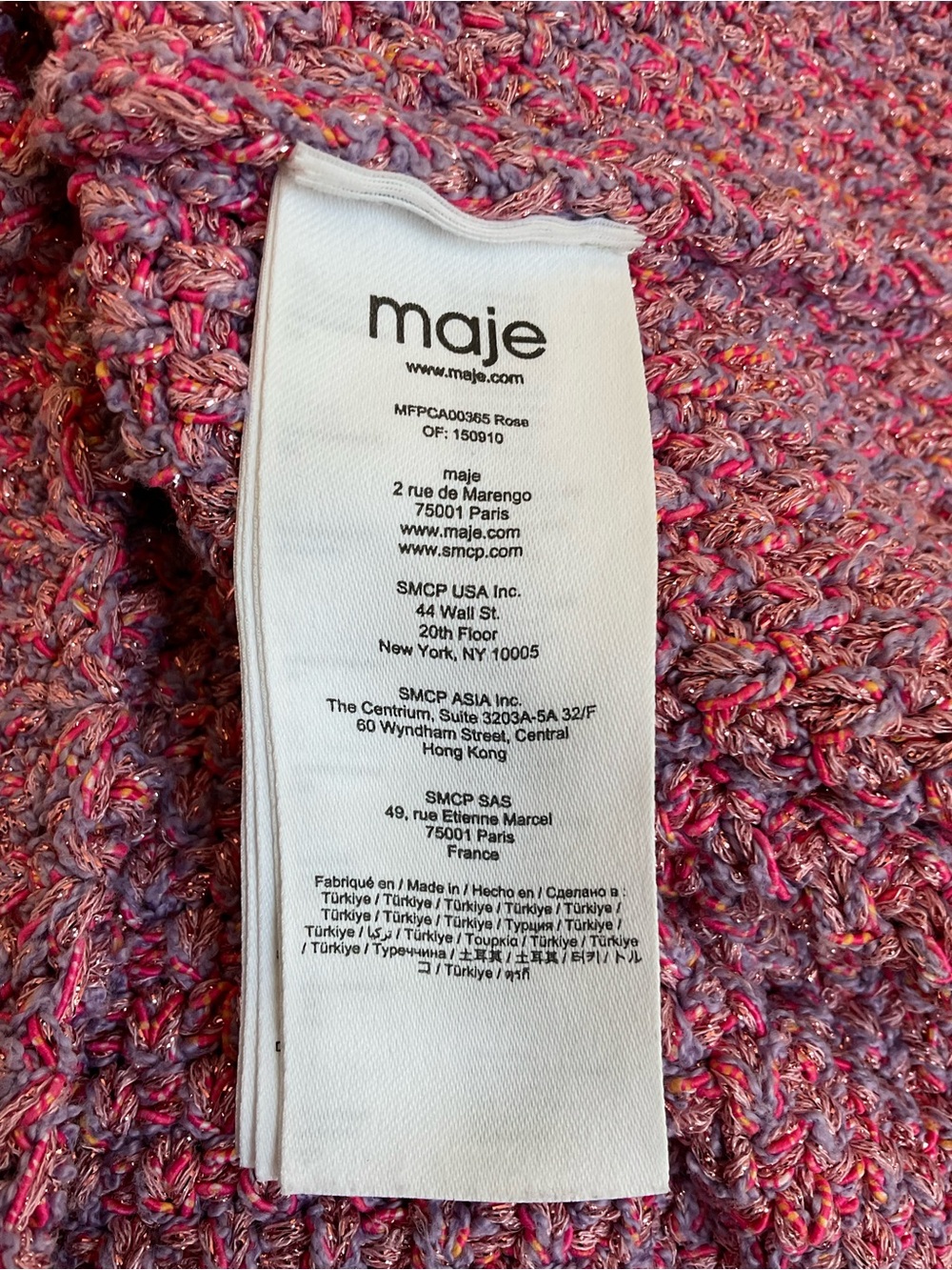 Maje Tweed Effect Knit Cardigan - Picture 15 of 16